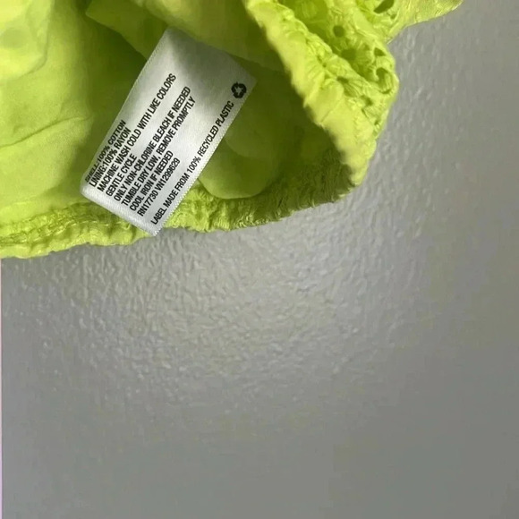 Wild Fable Puff Sleeve Keyhole Lace Up Back Crop Top - Picture 7 of 8